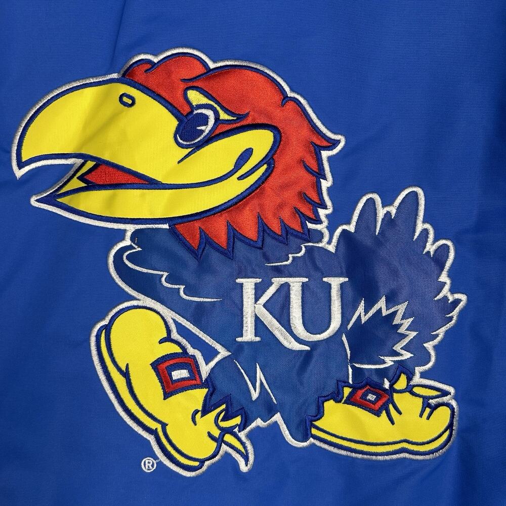 Kansas Jayhawks 3-in-1 Jacket Y2K Vibe NCAA Carl Banks G-III Reversible Vest - Picture 15 of 16